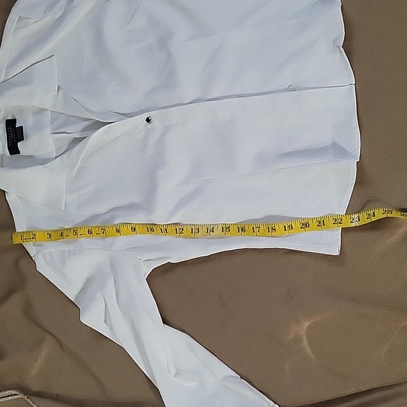 COPY - EXPRESS WHITE SZ 9/10 DRESS SHIRT - Picture 7 of 8